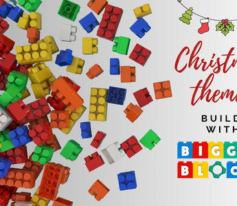 Building Christmas-Themed Projects with Red, Green, and White Jumbo Blocks
