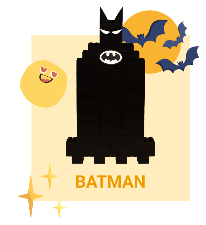 Batman Build with Biggo Blocks | Superhero Character Design – BiggoBlocks