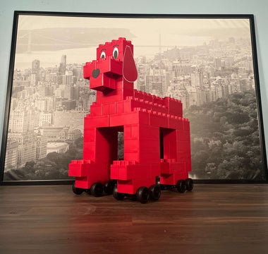 Big Red Dog Build with Biggo Blocks