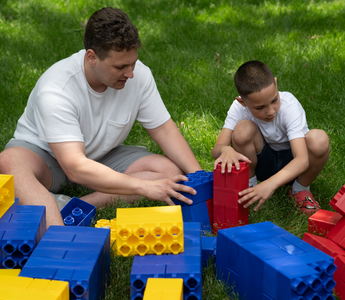 Playing outside with Biggo Blocks