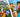Comparison of outdoor play with Biggo Blocks and video gaming, featuring kids building and playing with colorful jumbo blocks on one side, and a Minecraft character on the other.