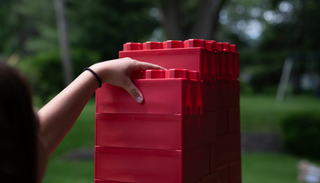 Stacking Biggo Blocks for blog cover -Building Blocks as Therapeutic Tools for Children with Autism 