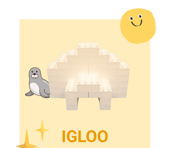 Igloo Build with Biggo Blocks