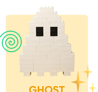 Build a Spooky Ghost Out of Biggo Blocks