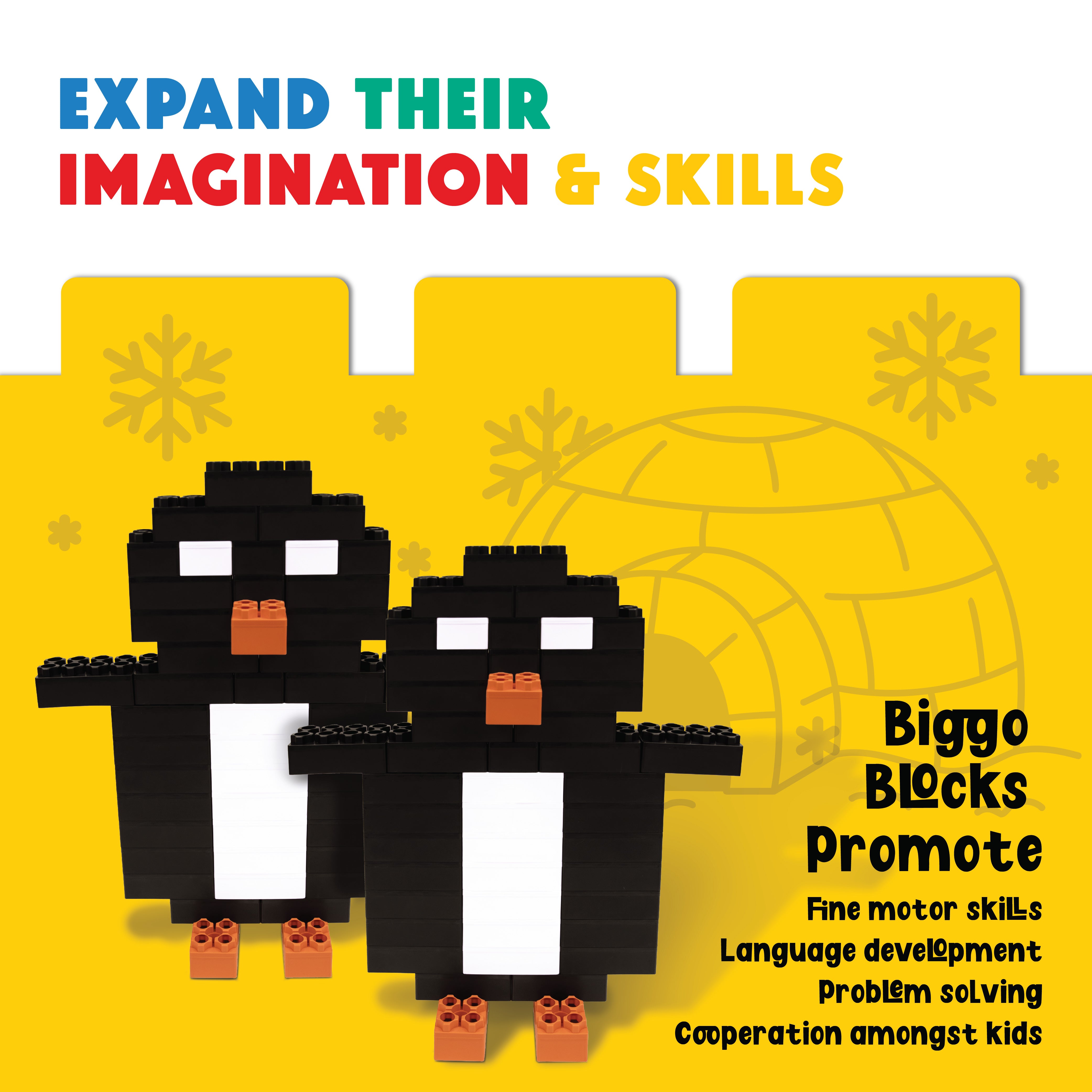 Biggo Blocks Jumbo Building Blocks Black 48 PC - Single Color Set ...
