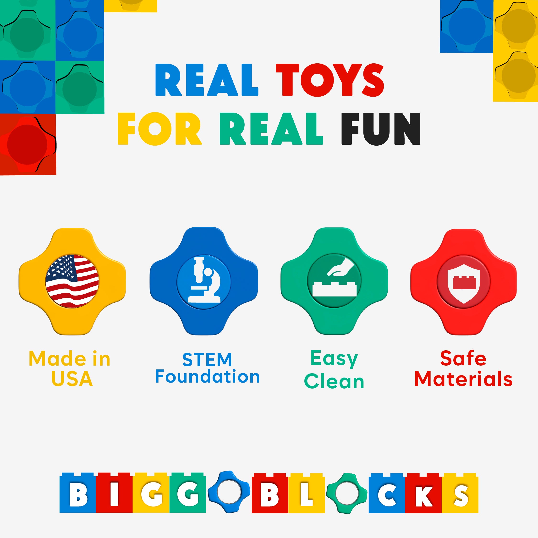 Biggo Blocks Jumbo Building Blocks 192 PC - Jumbo Set – BiggoBlocks