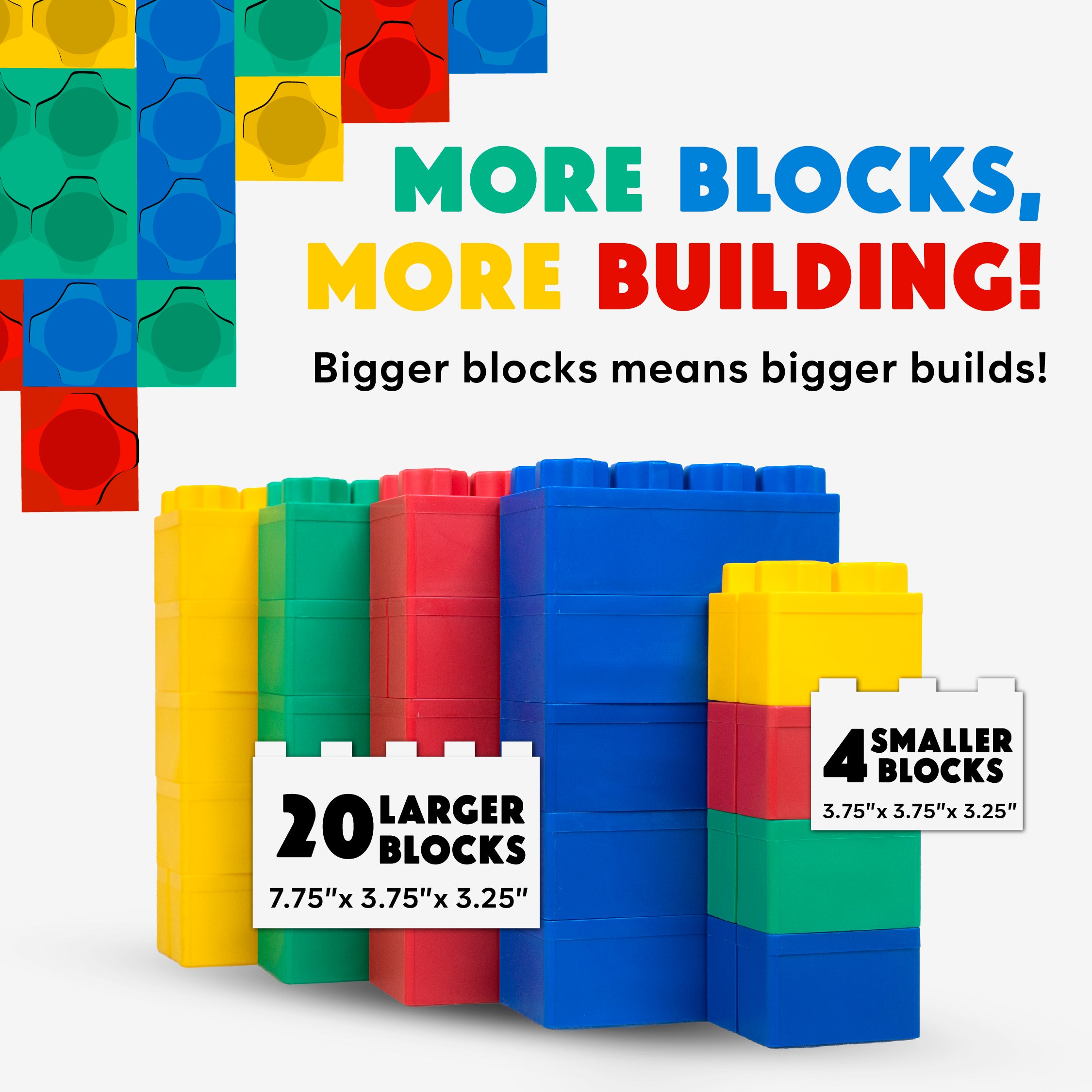 Jumbo Building Blocks 24 PC - Beginner Set