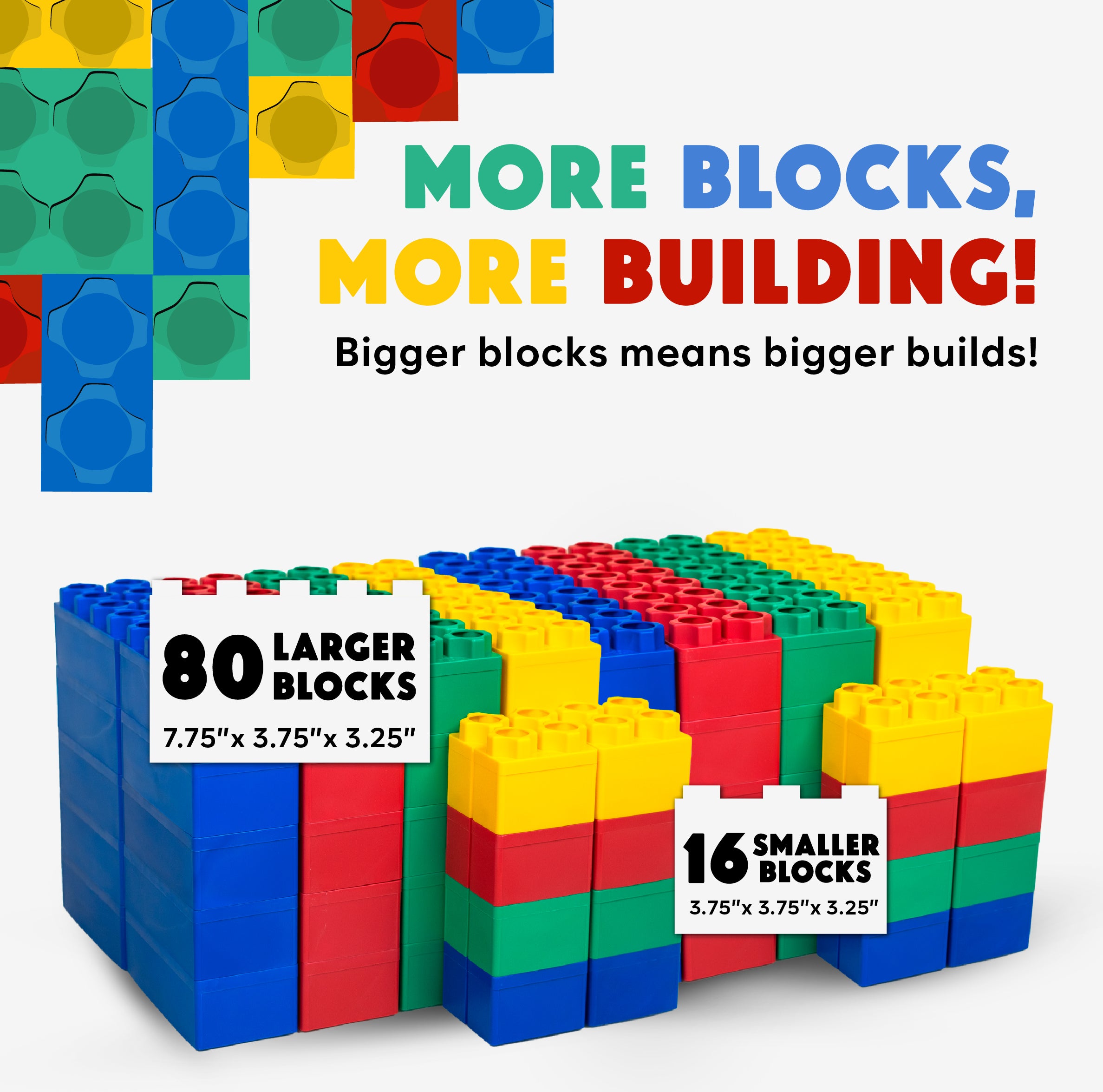 Jumbo Building Blocks 96 PC - Standard Set