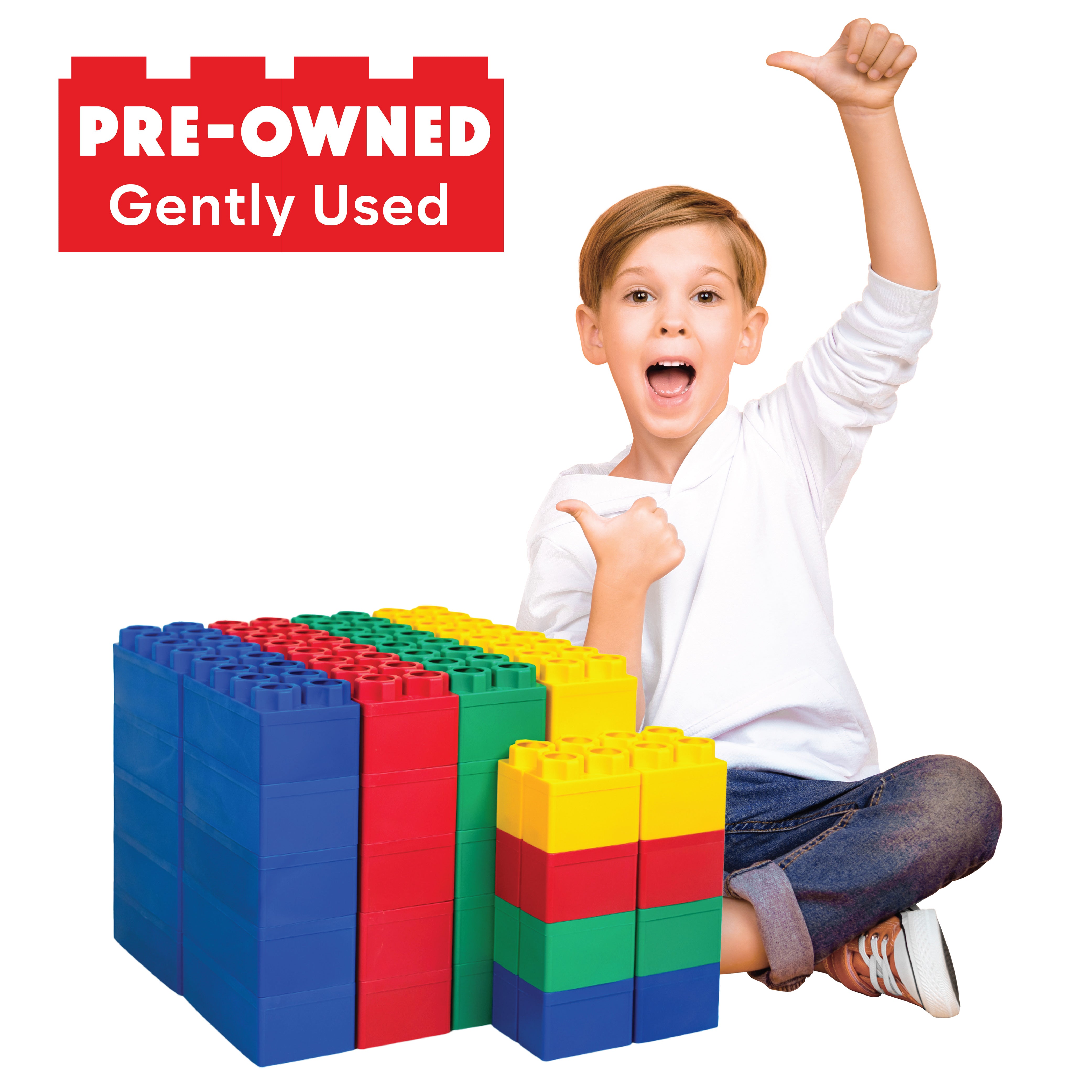 [Pre-Owned] Jumbo Building Blocks 48 PC - Learner Set 2NDS