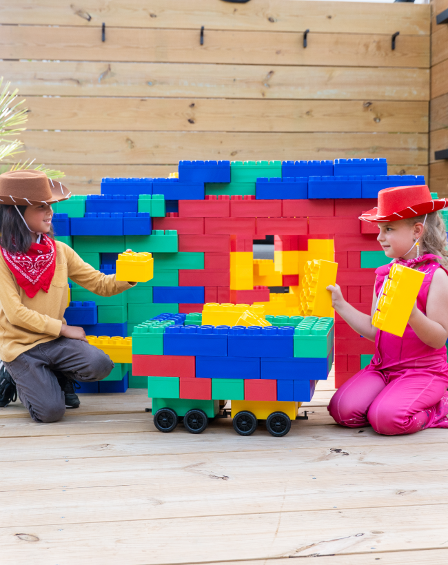 Biggo Blocks Jumbo Building Blocks 24 PC with 2 Wheel Kits - Big City ...